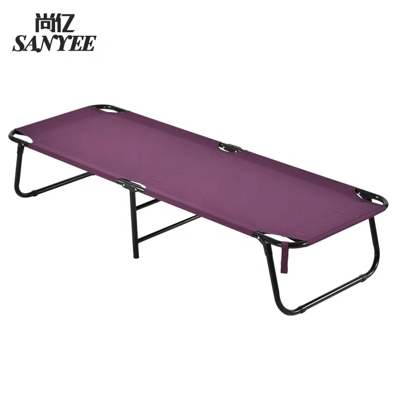 
Sanyee SY-1695 Hot sales folding metal cot beds Foldable camping bed multifunctional bed for Camping and Hiking 