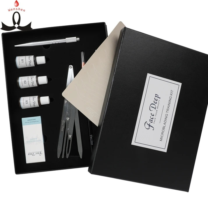 

Free Shipping Face Deep Microblading Training Kit $100 Students Permanent Makeup Kit For Thanksgiving Day