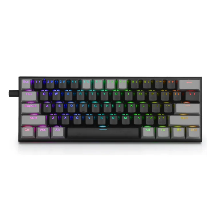 

Hot Sell EYOOSO Z11 RGB Mechanical Gaming Laptop Keyboard 61keys Electronic Organ Keyboard, Black grey/grey black/white grey/grey white