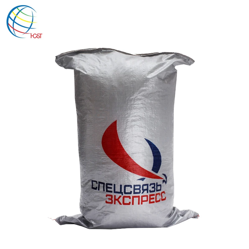 
PP woven blue bag exported to Morocco for packing wheat 