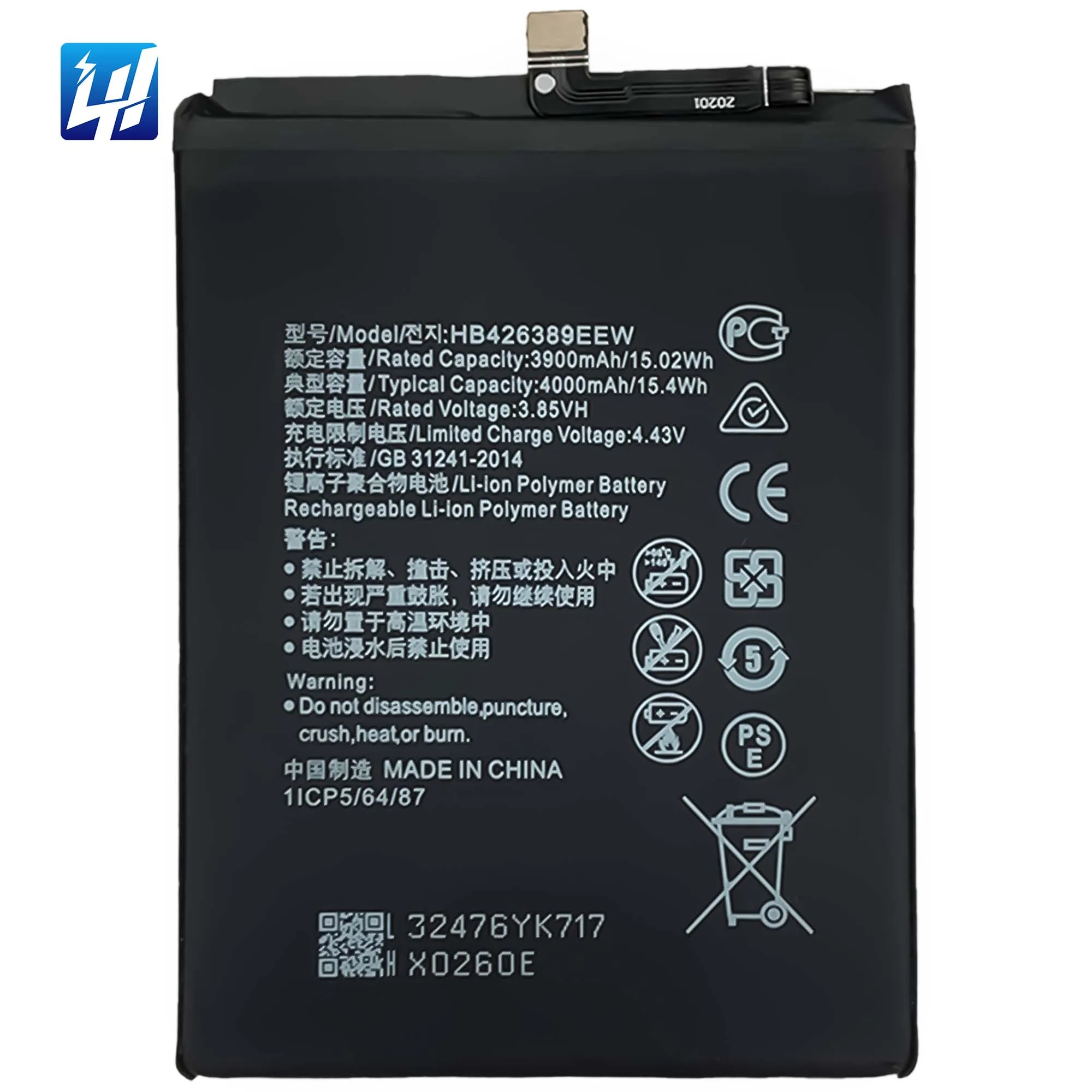

HB426389EEW Honor 20 Youth Honor 30i batteries original cell phone battery for Honor 20 lite