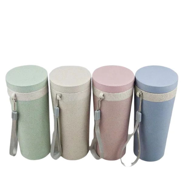 

300ml Cup Coffee Mug Thermo Eco Water Bottle Biodegradable Wheat Straw Coffee Cup Wheat straw