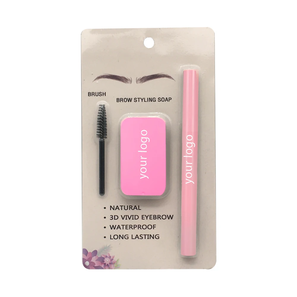 

Mutil Color Brows Wax Gel Styling Eye Brow Soap Kit Eyebrow Pencil Private Label Custom