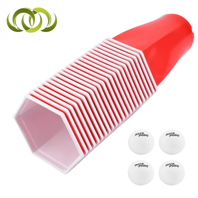 

Party Bar Pool Many Colors Hexagonal Beer Pong Drinking Game Cups For Sale Red Plastic Cup, Red black blue