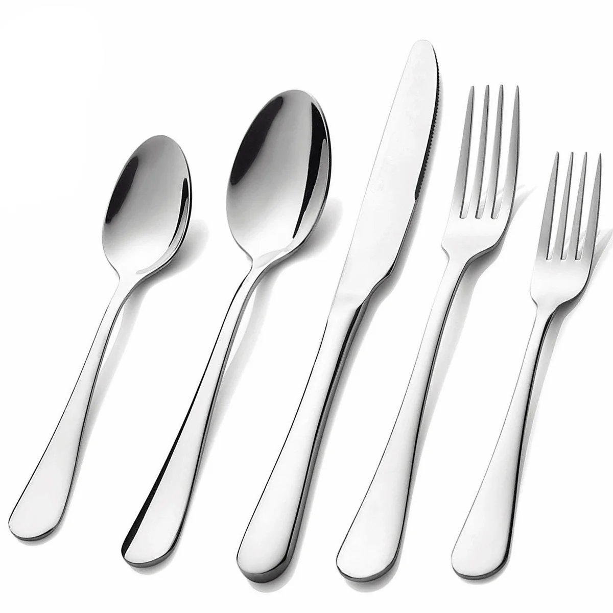 

Service Knife Fork Spoon Flatware Silverware Set Stainless Steel Silverware Flatware Cutlery Set