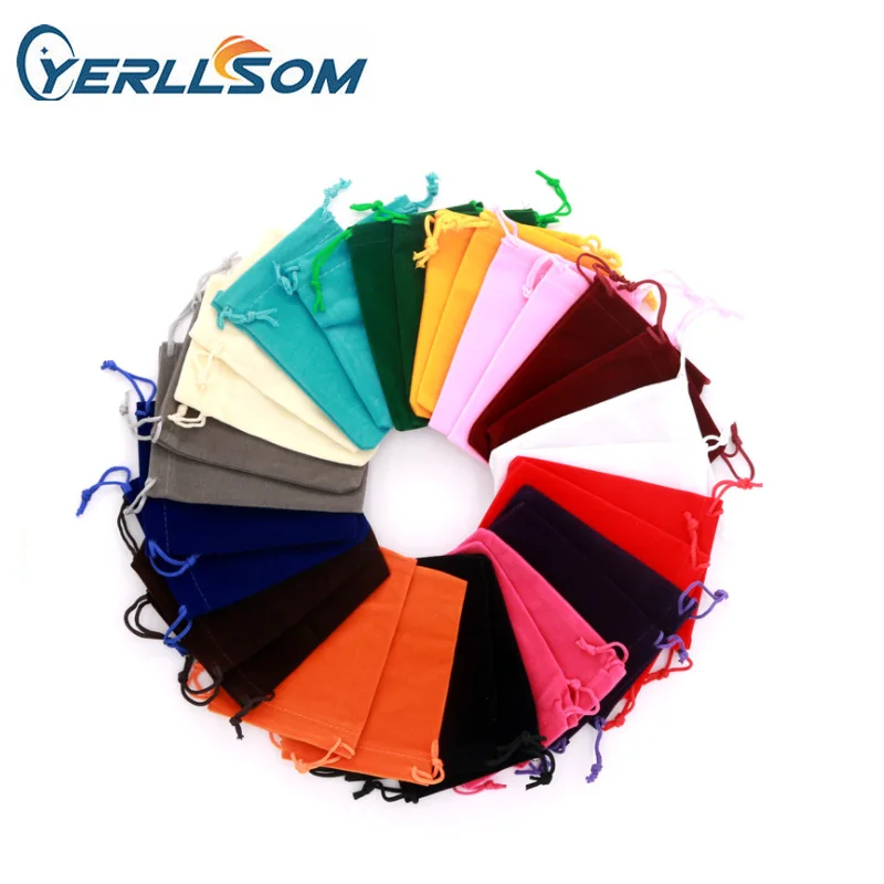 

YERLLSOM Hot selling 5*7 CM Drawstring Velvet Bags & Pouches Jewelry Bags Gift Packaging Bag Y121201