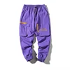 Custom design Polyester Spliced Waterproof Men's Sport Pants with mesh