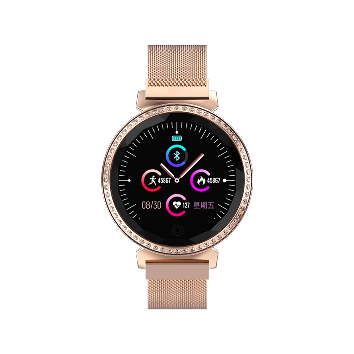 

MC15 smartwatch Sleep time Female Physiological Cycle Relojes inteligentes BLE Amazfit bip watch Magnetic absorption band