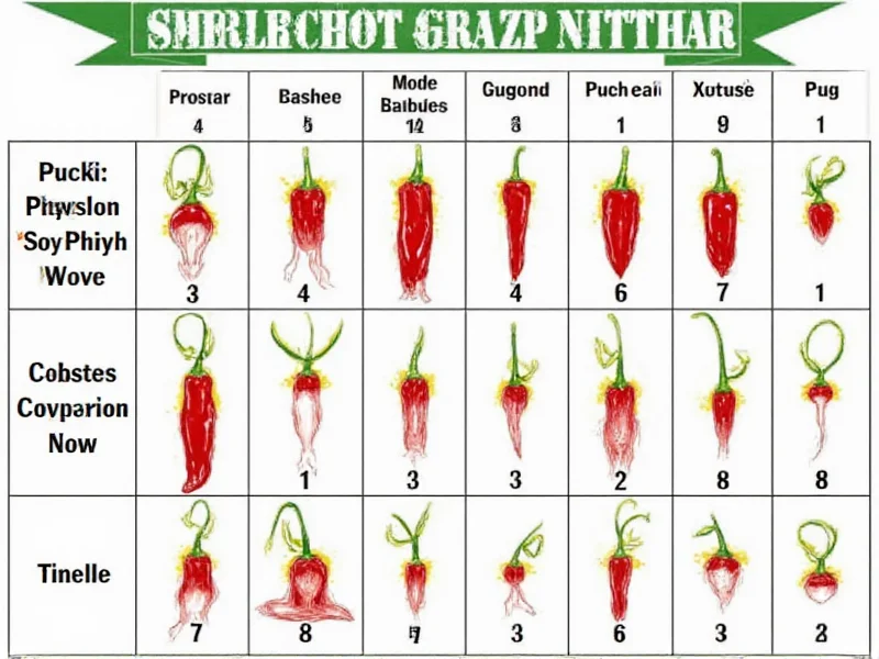 Hot Pepper Scoville Unit Chart: Complete Heat Scale Reference