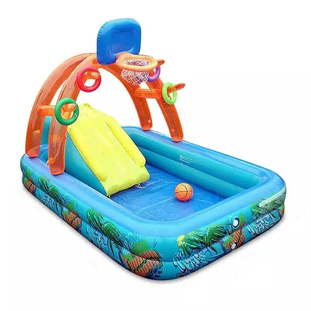 

FunFishing inflatable swimming pool Thickened children's paddling pool Household ocean ball toy pool