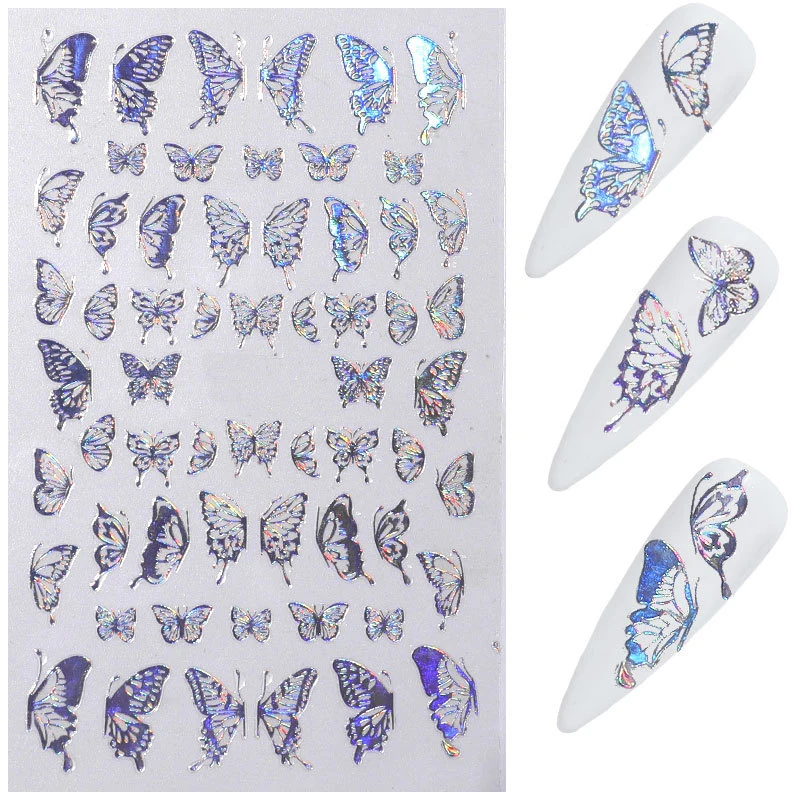 

3D Butterfly Nail Stickers Summer Nail Art Decoration Nail Accessories DIY Design, Picture
