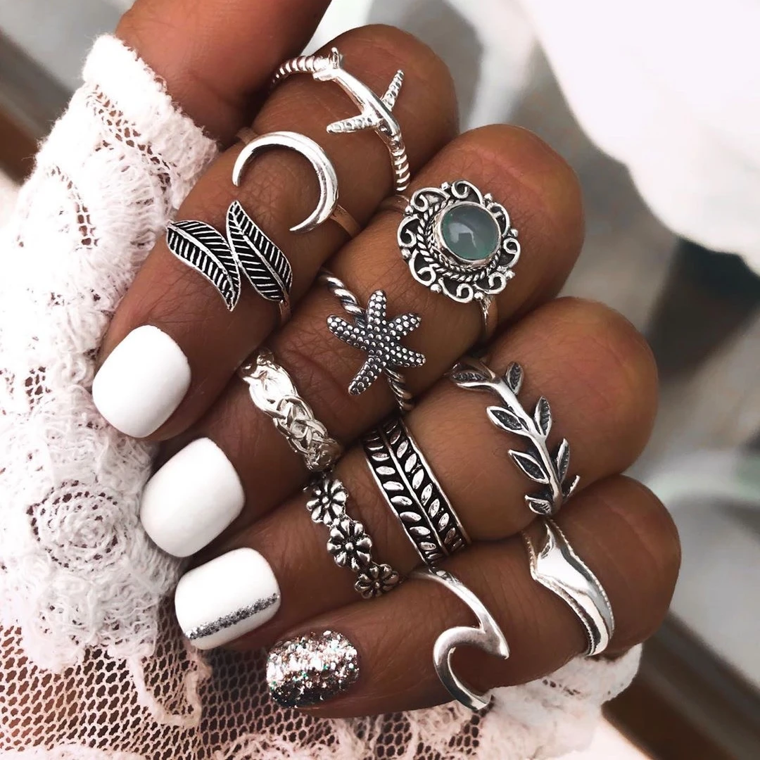 

Fashion silver rings jewelry women for women Wholesale N204228