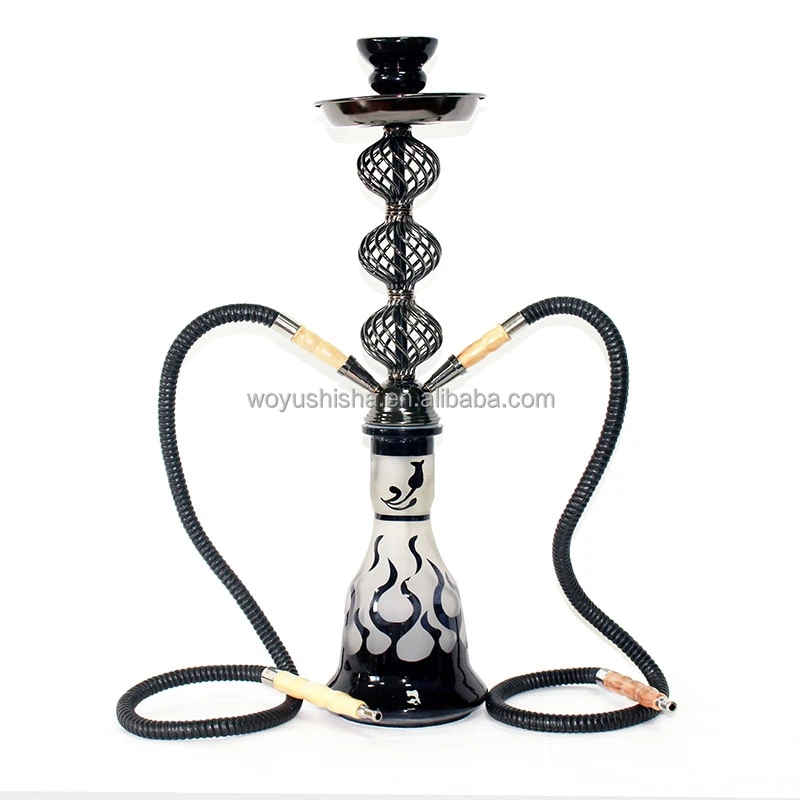 

WOYU wholesale good price hookah lantern shisha 50cm lantern hookah nice chicha glass sheehsa, Black