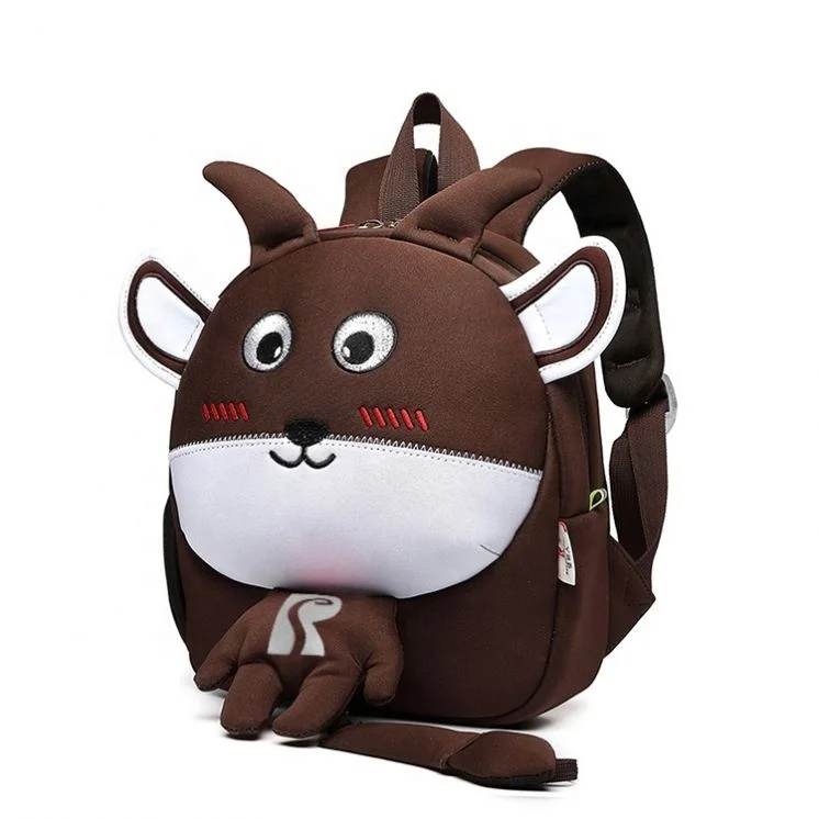 

dropshipping latest hot salling neoprene Kids Bag Animal zodiac Cartoon sheep Backpack Toddler ultrlight Backpacks