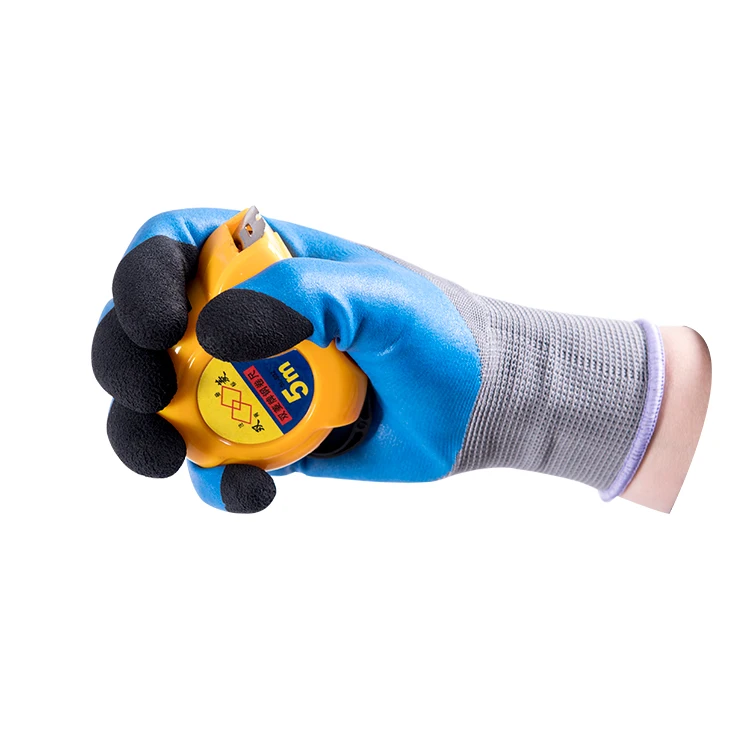 
Hot sale factory direct rubber safety gloves latex leather working gloves 
