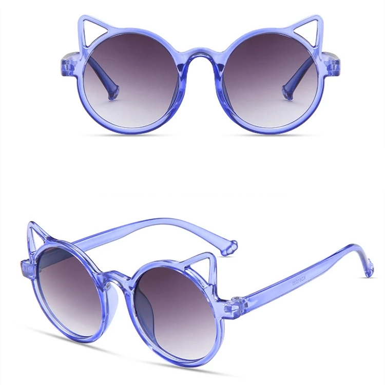 

DLB61030 cat ear shape shades for girls children cute animal sun glasses kids fashion sunglasses 2021, Picture colors