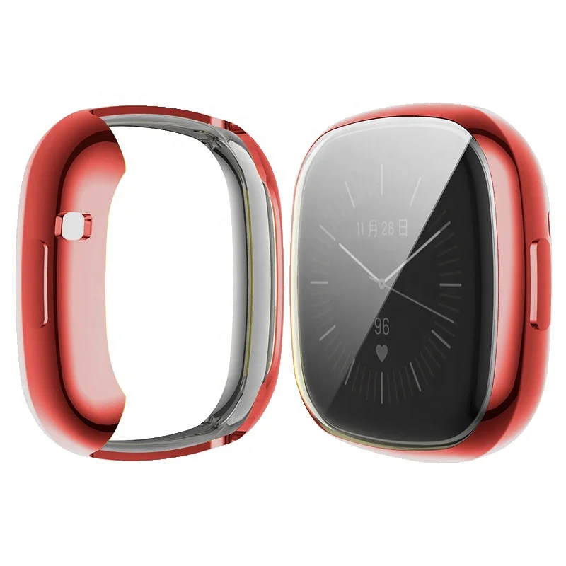 

Compatible with Fitbit Versa 3/Sense Screen Portector Soft TPU Case Full Cover Bumper wholesale