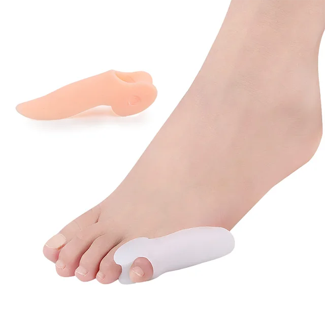 

SEBS Little Toe Valgus Toe Separator Hallux Valgus Corrector Little Toe Protective Cover, Skin tone, white, bright skin tone