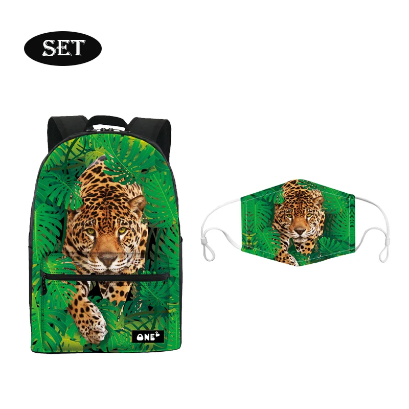 

New style backpack low price leopard print backpack waterproof custom design backpack school large capacity good quality, Customized