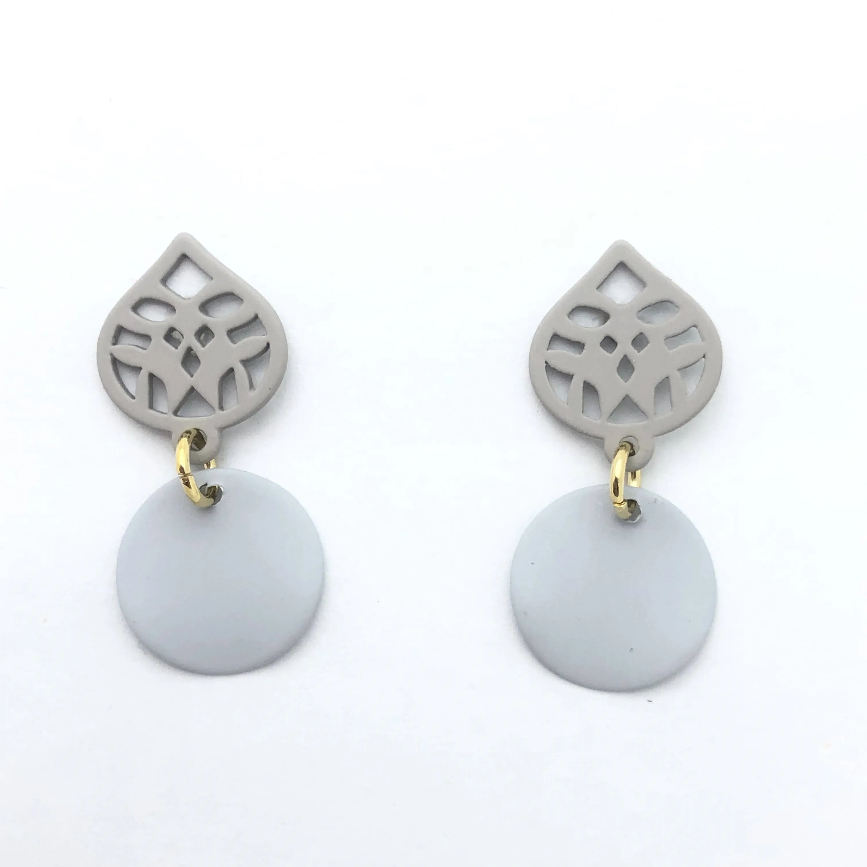 

Eico Cute Earrings With Small Round Grey Earrings For Women 2019