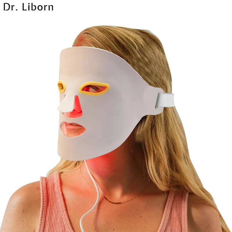 

2021 New Product 7 Color Led Photon Light Therapy Machines Home Use Silicone Led Face Mask with Neck for Facial Skin Care