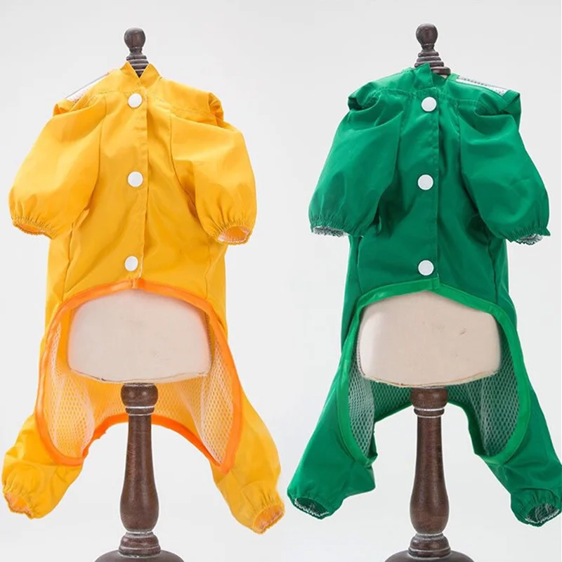 

New Mini Pet For Rain Dog Transparent Raincoat Adjustable Waterproof Coat For Dogs Hooded Windproof, Customized color