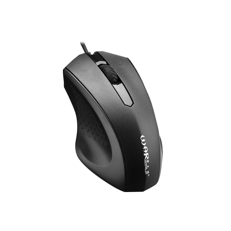 

War Wolf M605 Wired Office Mouse Cozy 1000DPI 3D Business Office Mouse Ergonomics Precise Positioning Intelligent Roller, Black