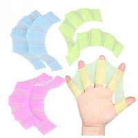 

Hot Sales Custom Flippers Palm Finger Webbed Gloves Silicone Girdles Swimming Hand Fins