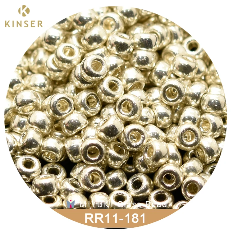 

Miyuki Round Rocailles 11/0 Beads 2 mm [18 Color Metallic Luster ]10g pack, As picture