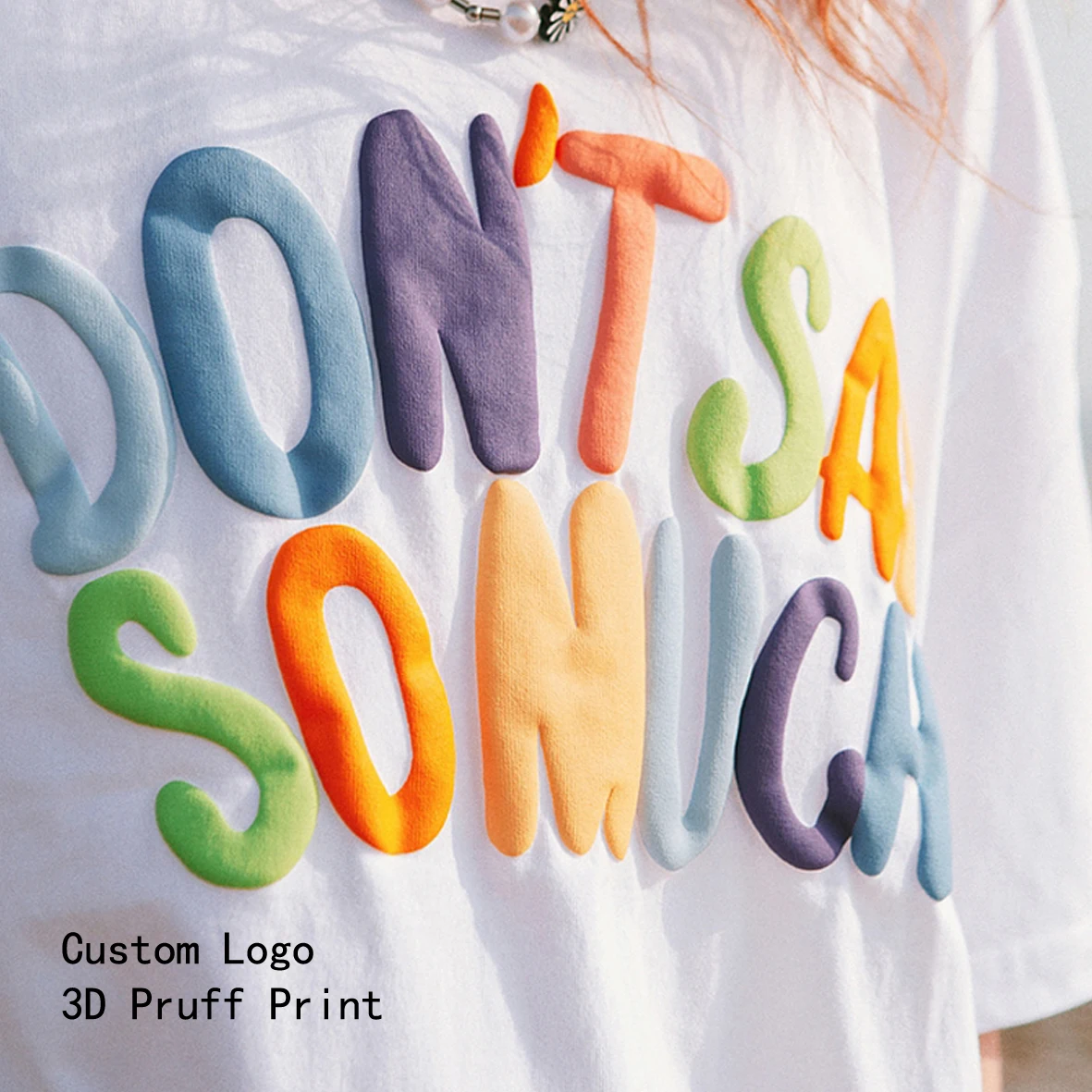 

wholesale 100% contton o-neck plain oversized tshirt custom 3d puff screen print logo t shirt for men