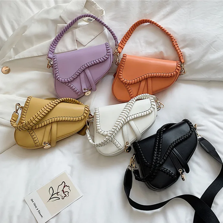 

New Trendy Saddle Purses Girls Luxury Messenger designer Handbag Ladies Famous Hand Bags Woman, Picture