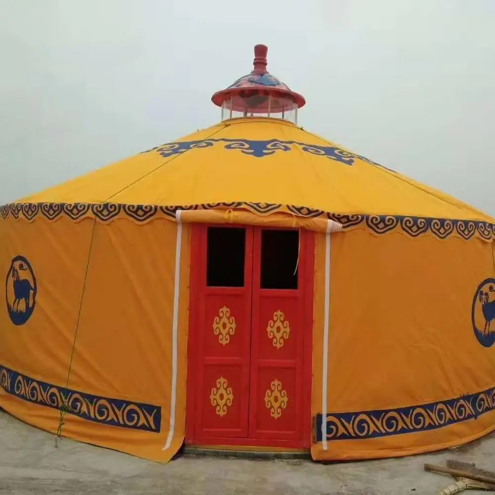 

Cheap large luxury Mongolian yurt tent