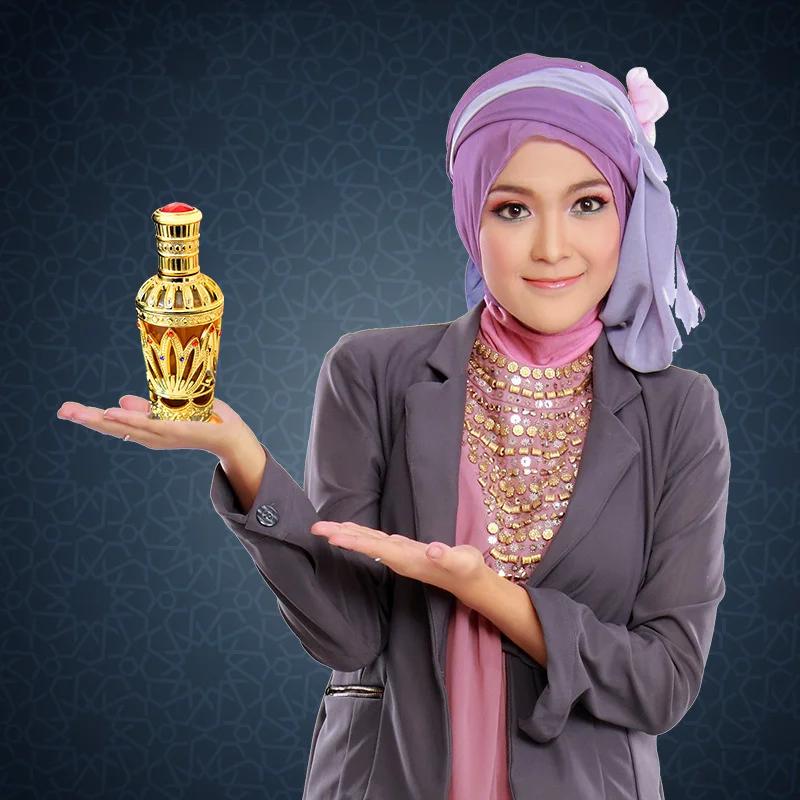 

Arab Dubai oil retro cosmetics portable long-lasting fragrance lady perfume bottle
