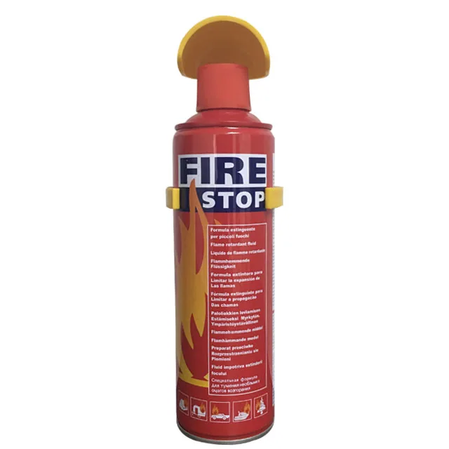 
Professional Fire Fighting Apparatus Automatic Car Foam Mini Fire Extinguisher Price 500ML Fire Stop Spray With Bracket 