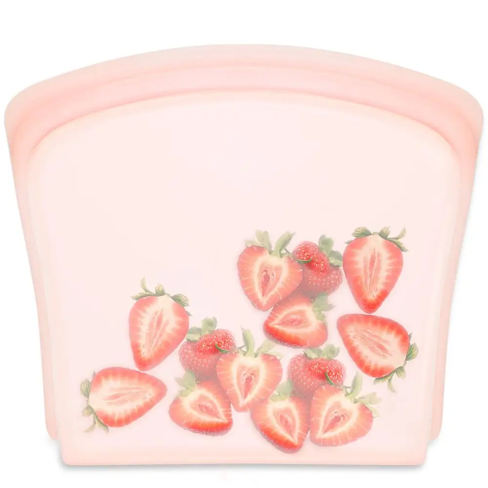 
LFGB Approval New design 100% Food Grade Silicone Sandwich Bag Reusable Silicone Food Storage Bag 