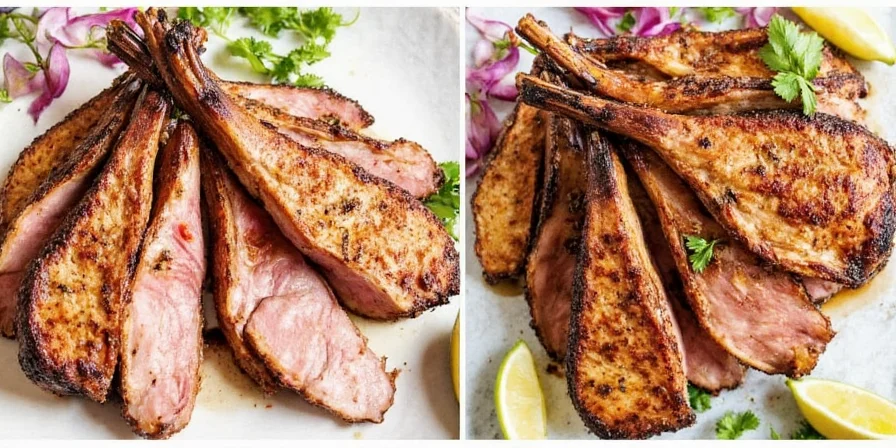 Za'atar and lemon thyme marinated pork chops