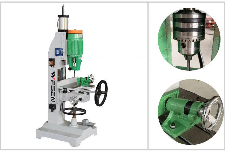 wood door chisel slot drill hole tenon mortising machine