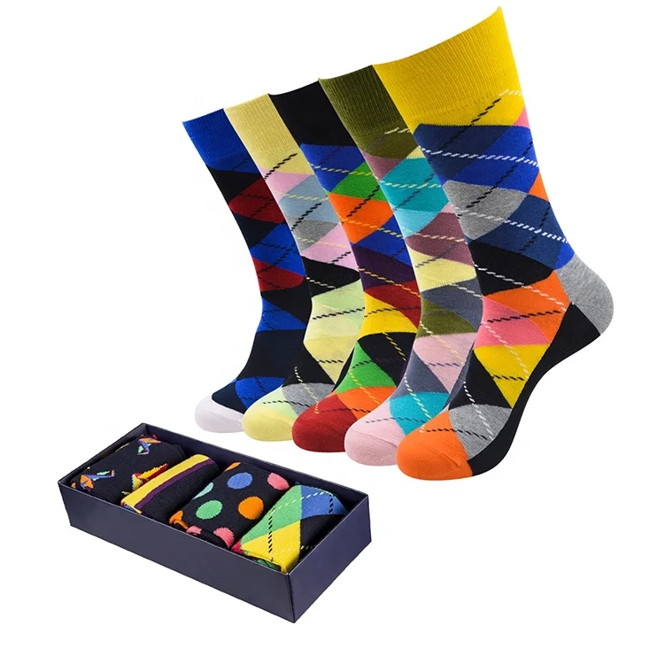 

Classic fashion style socks men cotton comfortable colorful street socks unisex, As picture