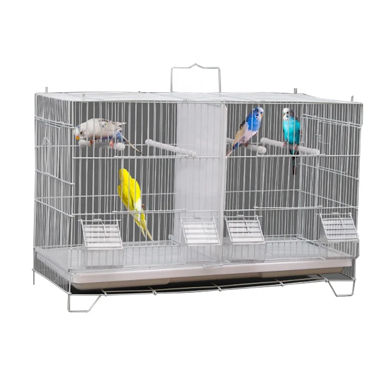 

Large metal bird canaries cages for bird breeding aviaries canary, Silver