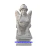 Outdoor garden home Decor Marble New product Life Size Greece Sphinx With Wings