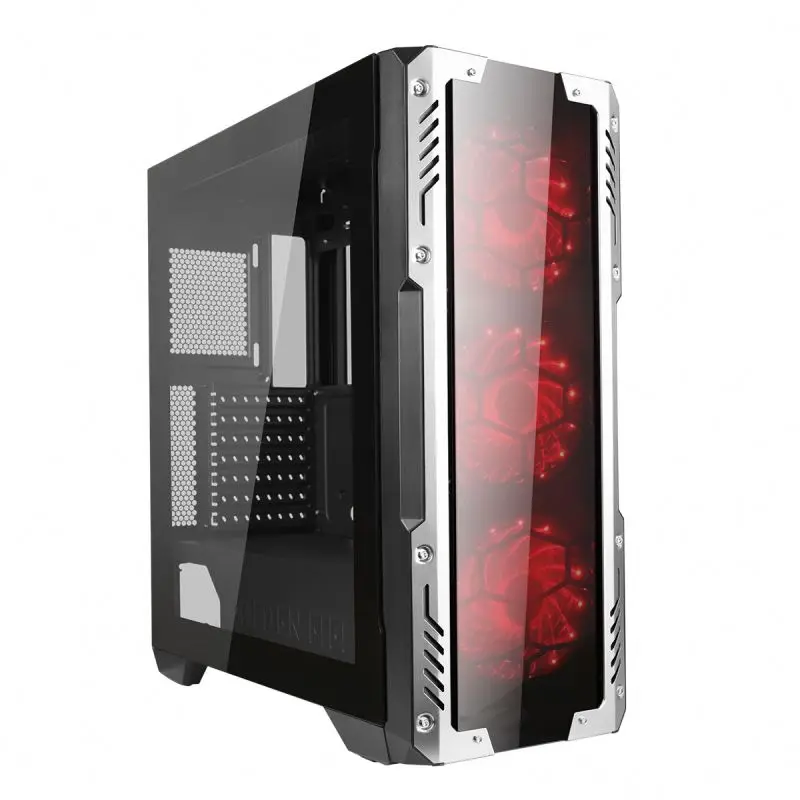 

Hot Sale Mid-Tower Tempered Glass Computer Pc Atx Gaming Case