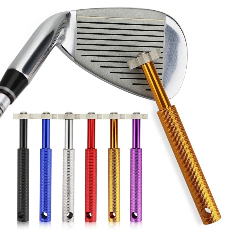 

Golf Iron Wedge Club Head U / V grooving Sharpener Cleaning Tools Cleaner grooving sharpener, Silver/red/black/bule/gold/ purple