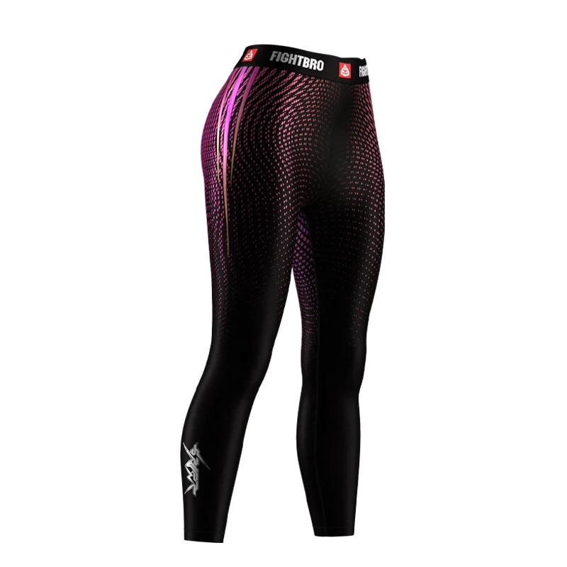 Fully Sublimated Compression BJJ Grappling Martial Arts Womens Rashguard Pants for OEM/ODM Service
