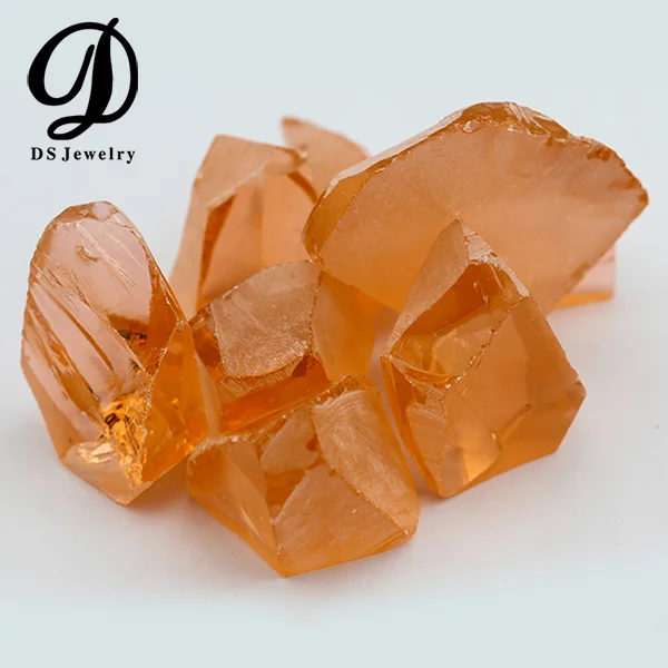 

Wholesale Uncut Natural Morganite Color Nano Gemstones Champagne Nanosital Rough Stone, Morganite color 777# (can be choose from the color chart)