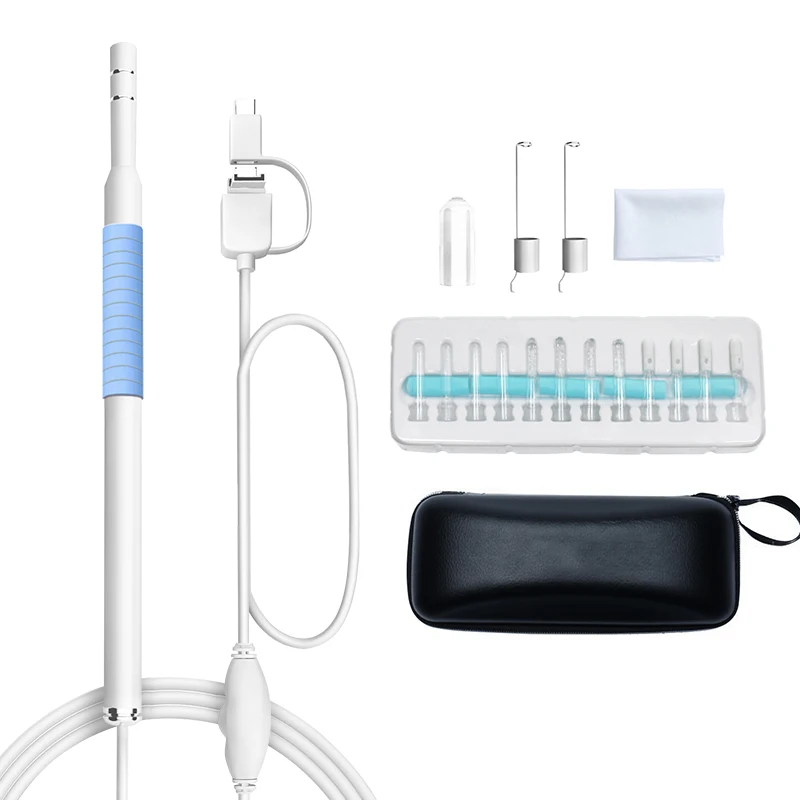 

I98 3 in 1 digital camera baby baby ear wax remover with ear spoons