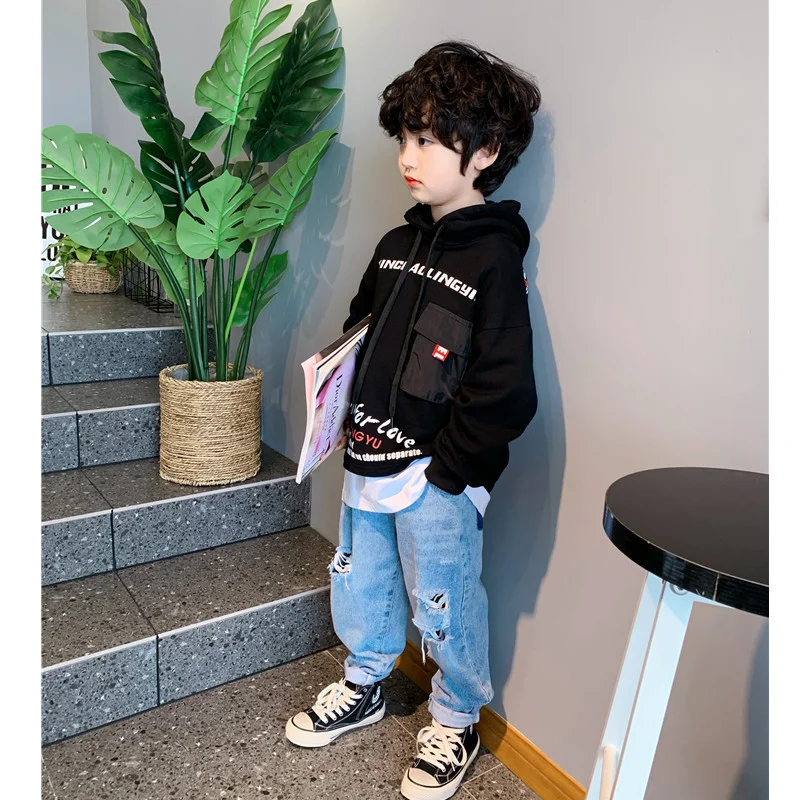 

2021 boys han edition movement looped fleece spring tides occur