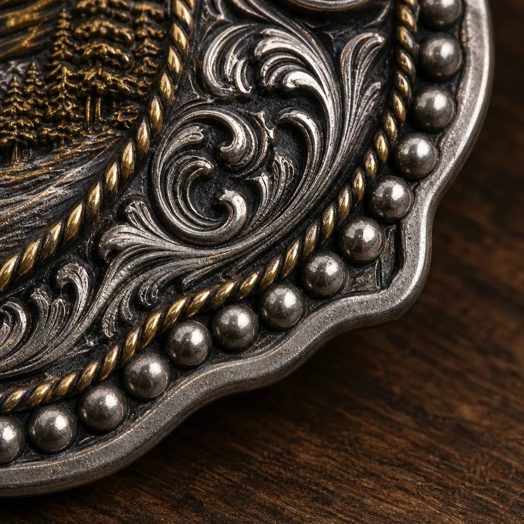 Hand-Chiseled Western Acanthus Filigree Corner