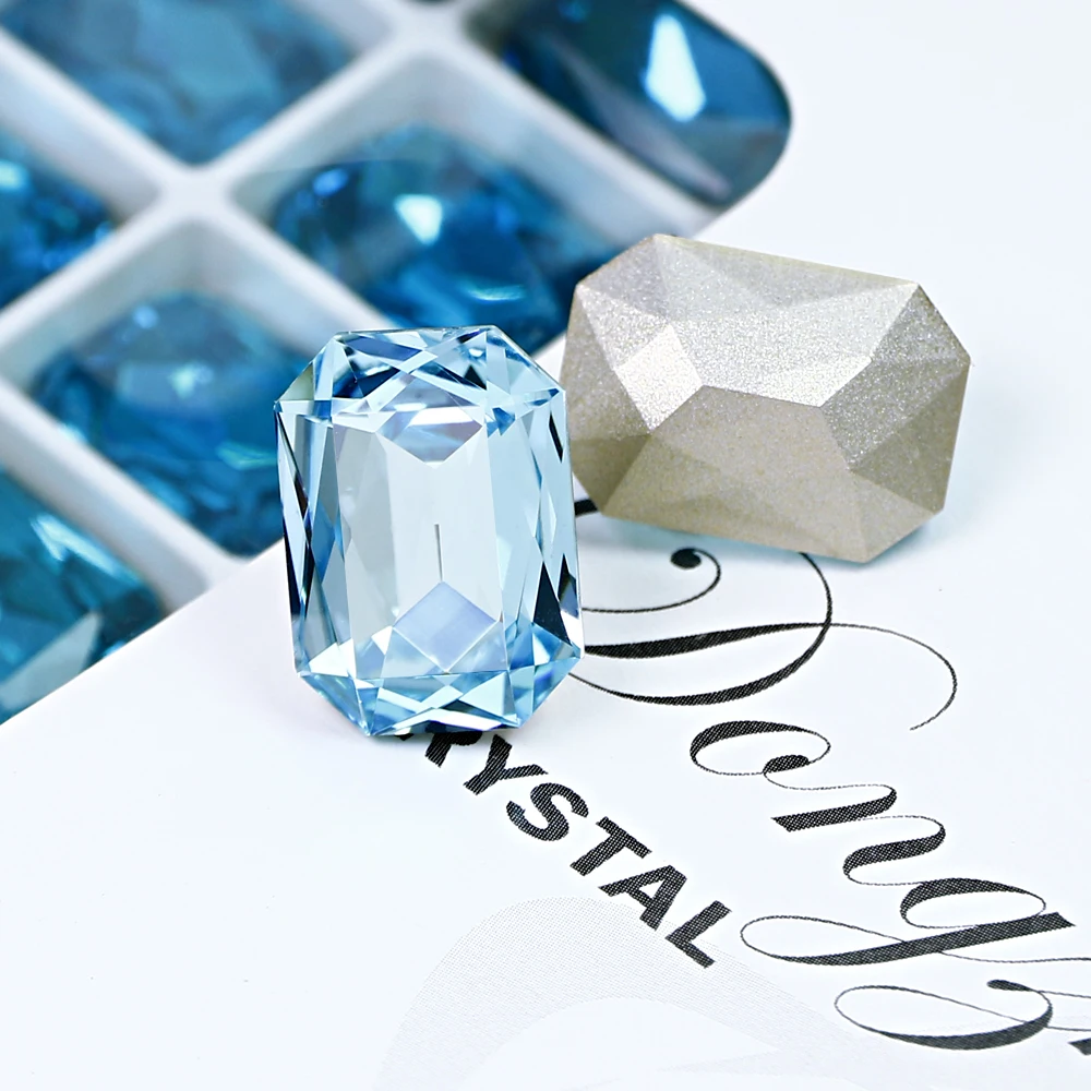Dongzhou Crystal Octagon Shaped K9 Fancy Stones Pointback Glass Rhinestone Wholesale Loose Crystal Beads Jewelry Diy Accessories