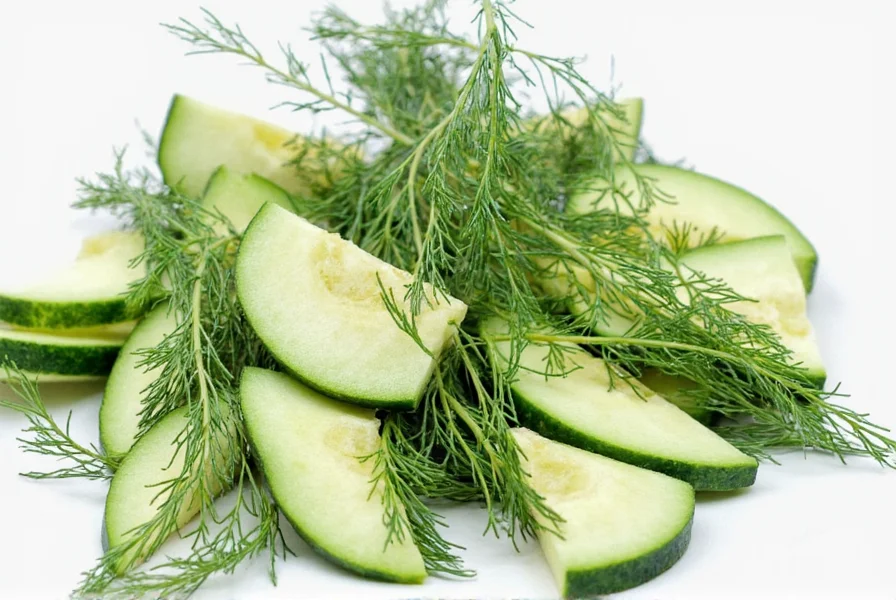 Dill in water glass inside refrigerator