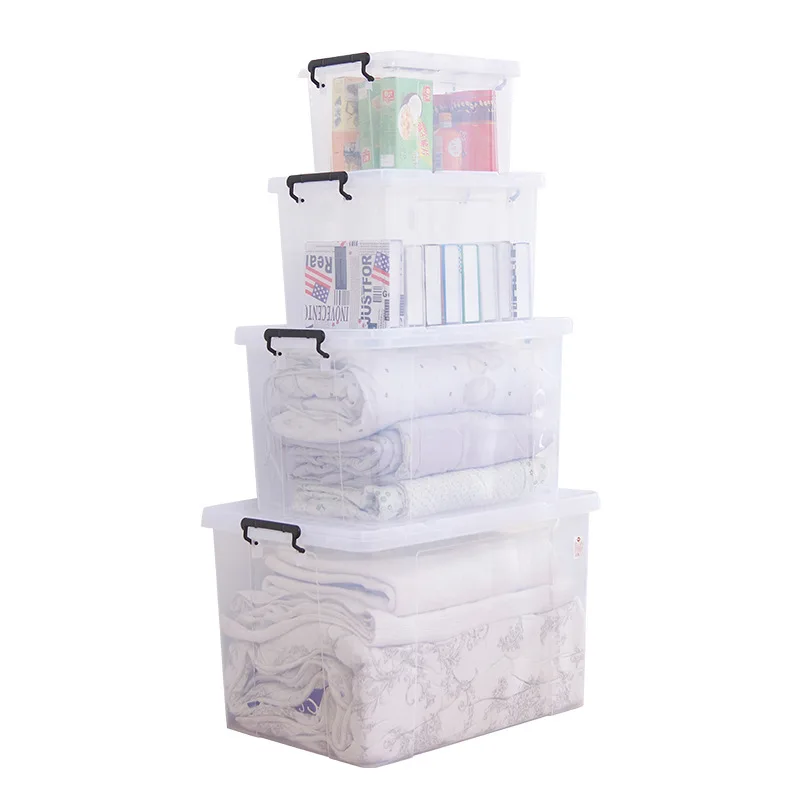 

Japanese extra large thickening compartment transparent storage box